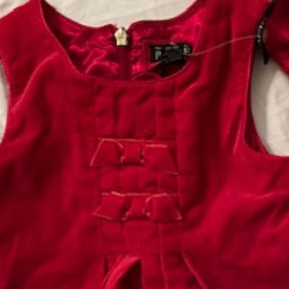 size 18 m 18m months girls girl dress christmas baby  red pretty - Picture 3 of 3